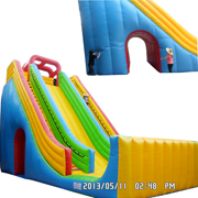 big inflatable slide